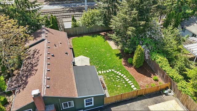 view from above of property