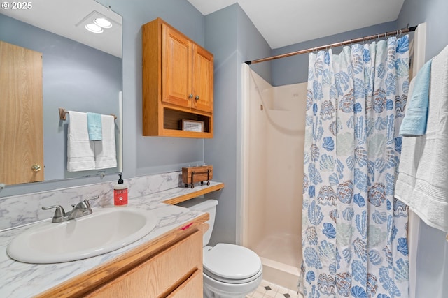 13816 NE 85th St, Vancouver, WA 98682 - full bathroom with a stall shower, toilet, and vanity