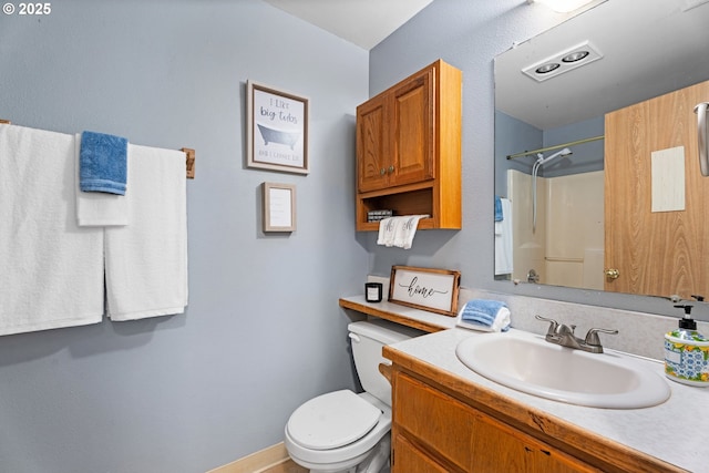13816 NE 85th St, Vancouver, WA 98682 - bathroom with a shower, toilet, and vanity