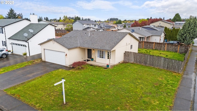 13816 NE 85th St, Vancouver, WA 98682 - traditional-style house with a residential view, an attached garage, asphalt driveway, and a shingled roof