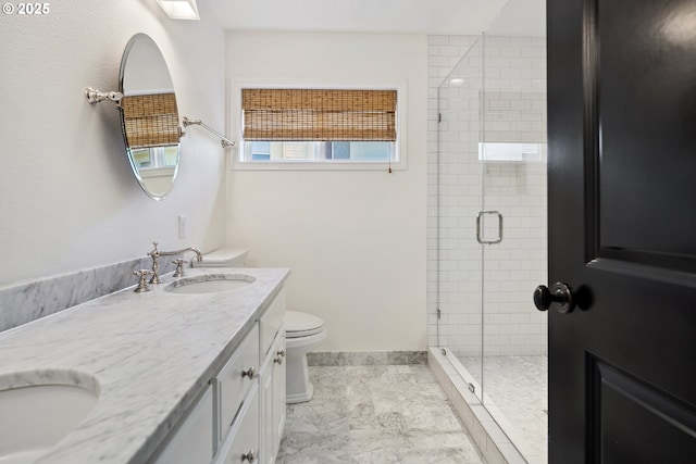 12723 Adrian Ct, Lake Oswego, OR 97034 - full bath featuring double vanity and a stall shower