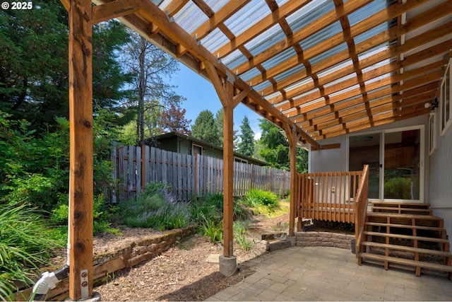 1378 SW Taylors Ferry Ct, Portland, OR 97219 - view of patio with a pergola