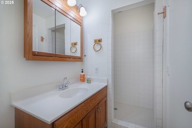 1378 SW Taylors Ferry Ct, Portland, OR 97219 - bathroom featuring vanity and tiled shower
