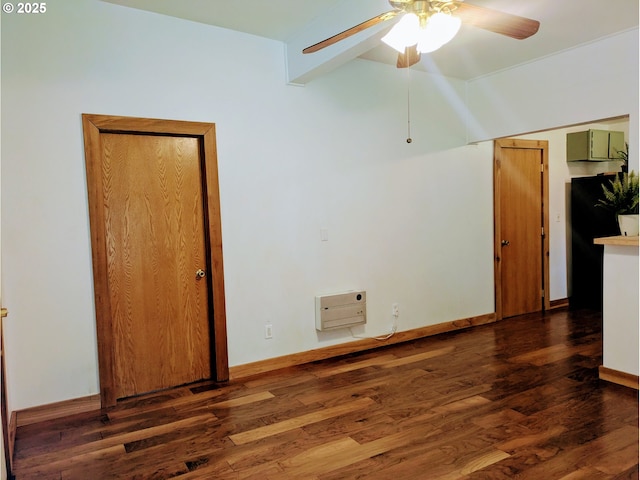 63579 Seven Devils Rd, Coos Bay, OR 97420 - spare room featuring wood finished floors, ceiling fan, and vaulted ceiling