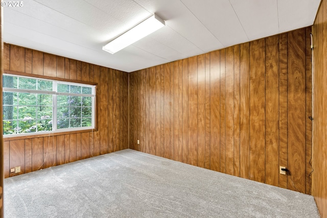 24344 NW Meacham Rd, North Plains, OR 97133 - carpeted empty room with wooden walls