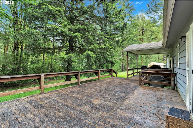 24344 NW Meacham Rd, North Plains, OR 97133 - view of wooden deck