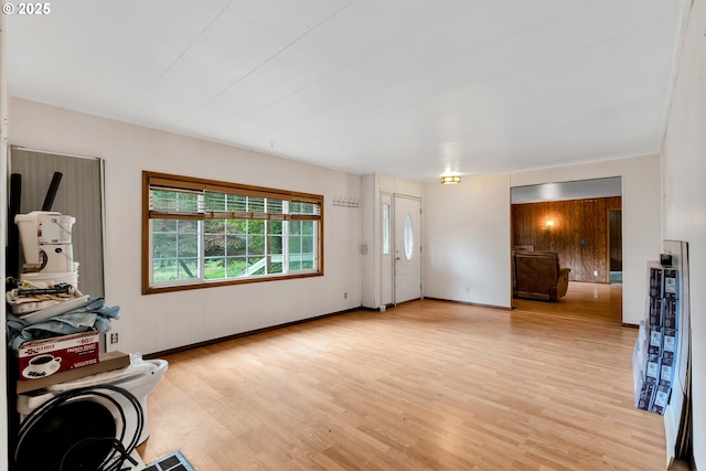 24344 NW Meacham Rd, North Plains, OR 97133 - living room featuring light wood-style floors and baseboards