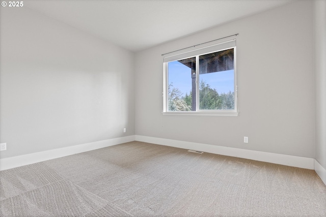 view of carpeted empty room