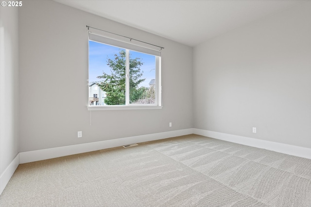 empty room with light carpet