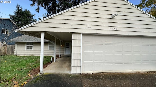 exterior space with a lawn