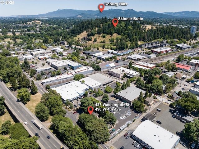 490 W 4th Ave, Eugene, OR 97401 - drone / aerial view of a mountain backdrop