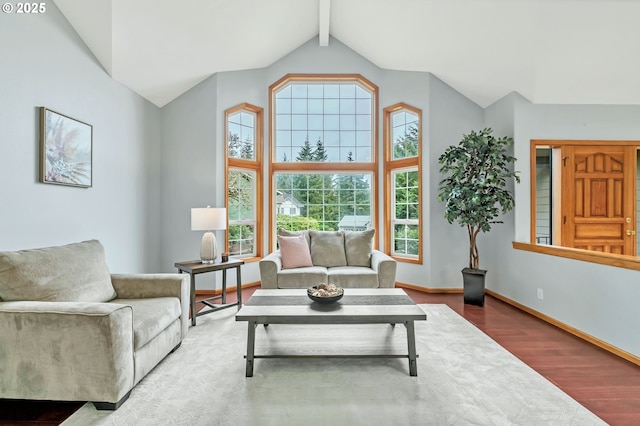 3870 Ashford Dr, Eugene, OR 97405 - living room featuring wood finished floors and baseboards