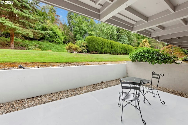 4460 SW Scholls Ferry Rd Unit 5, Portland, OR 97225 - view of patio with view of wooded area