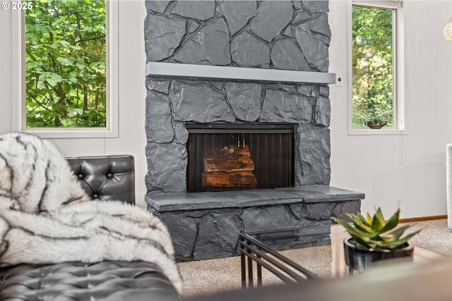 2547 Brittania Pl, Eugene, OR 97405 - detailed view of a fireplace and baseboards