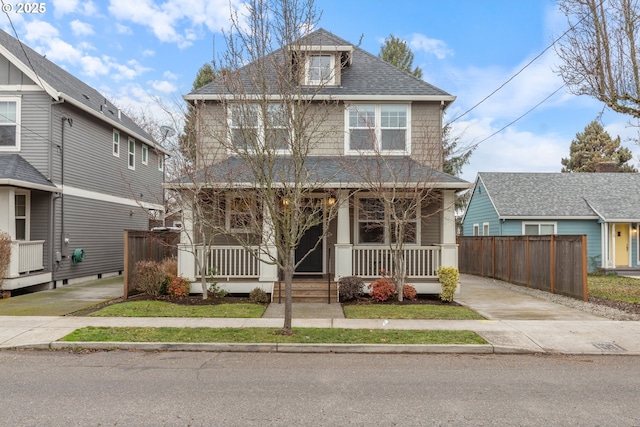 view of front of house featuring a porch