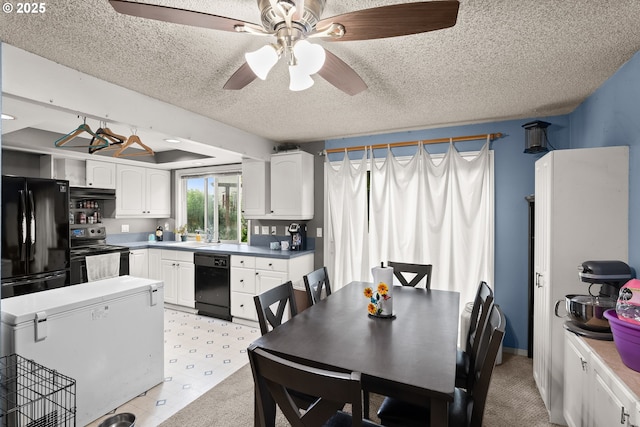 2653 SW 18th Pl, Gresham, OR 97080 - dining space with ceiling fan and a textured ceiling
