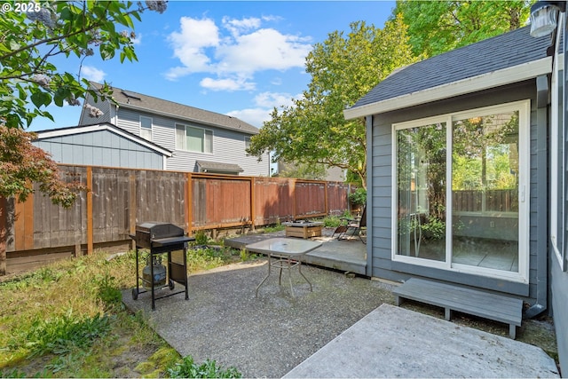 42015 NW Buckshire St, Banks, OR 97106 - view of yard featuring a fenced backyard and a patio area