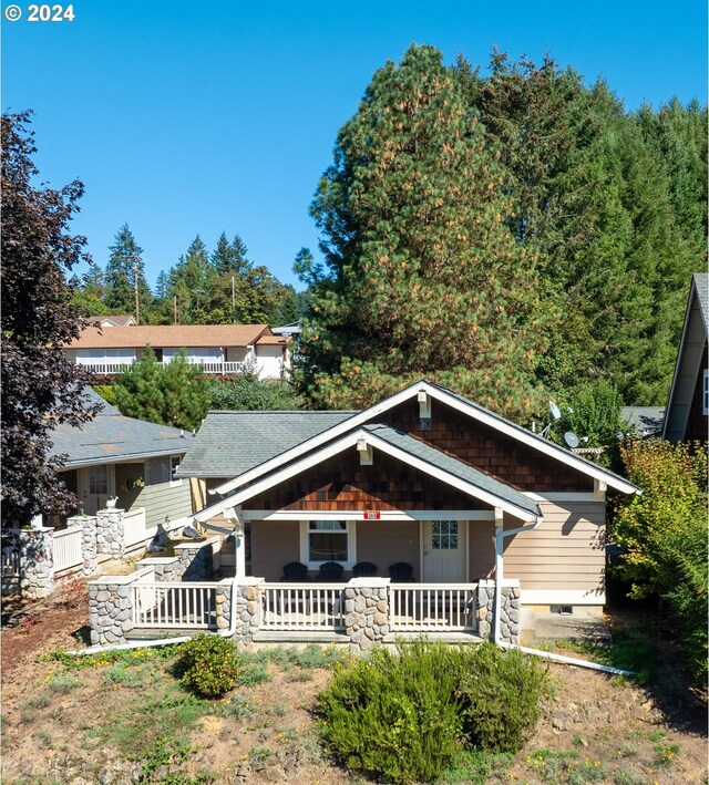369 B St, Elkton, OR 97436 - view of front of property featuring covered porch