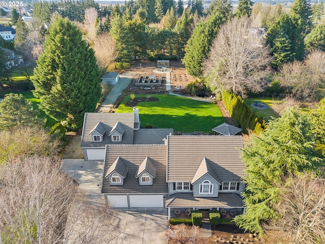 birds eye view of property