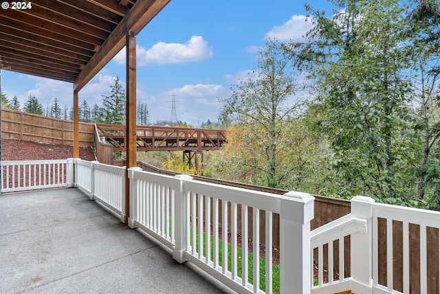 view of balcony