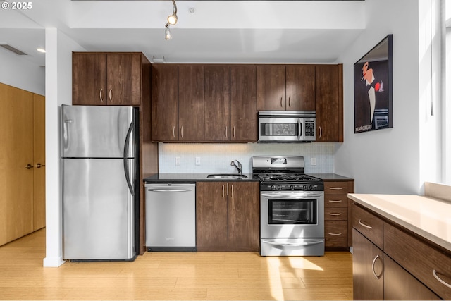 1234 SW 18th Ave Unit 305, Portland, OR 97205 - kitchen with backsplash, stainless steel appliances, visible vents, and a sink