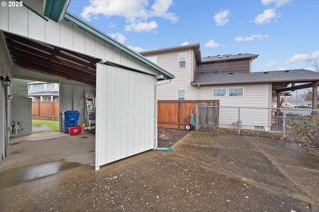 view of back of property