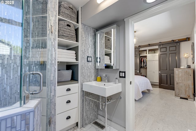 bathroom with a sink