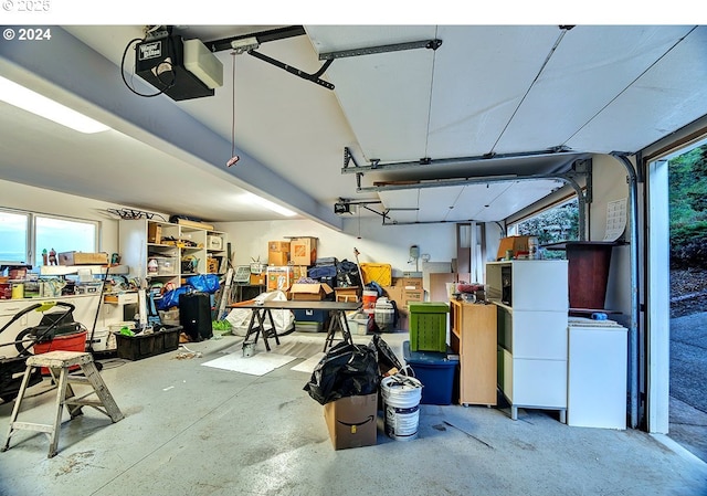 12508 NW Mountain View Rd, Portland, OR 97231 - garage featuring a garage door opener