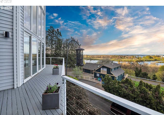 12508 NW Mountain View Rd, Portland, OR 97231 - balcony featuring a water view