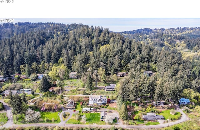 12508 NW Mountain View Rd, Portland, OR 97231 - drone / aerial view with a view of trees