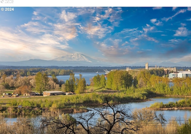 12508 NW Mountain View Rd, Portland, OR 97231 - view of water feature featuring a mountain view