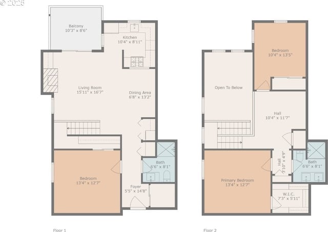 2024 SW Howards Way, Portland, OR 97201 - view of floor plan / room layout