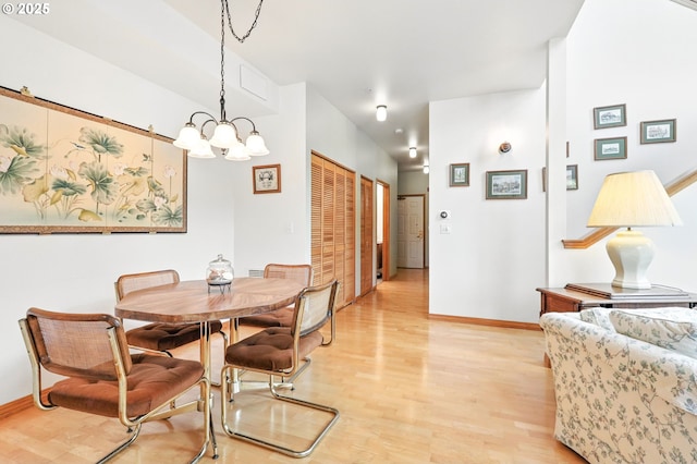 2024 SW Howards Way, Portland, OR 97201 - dining room featuring light wood-style floors and a chandelier