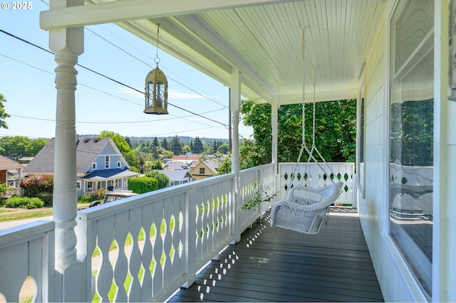 103 NW 4th St, Willamina, OR 97396 - wooden terrace with a residential view