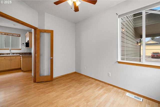651 NE Anderson Rd, Gresham, OR 97030 - spare room with ceiling fan and light wood-style flooring