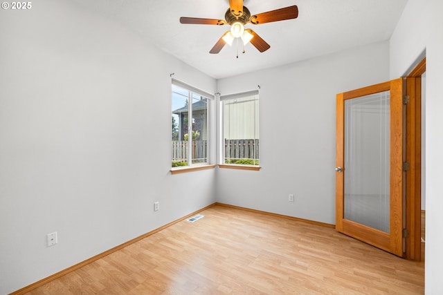 651 NE Anderson Rd, Gresham, OR 97030 - spare room featuring light wood-style flooring and a ceiling fan