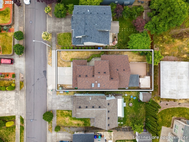 651 NE Anderson Rd, Gresham, OR 97030 - aerial overview of property's location with property parcel outlined