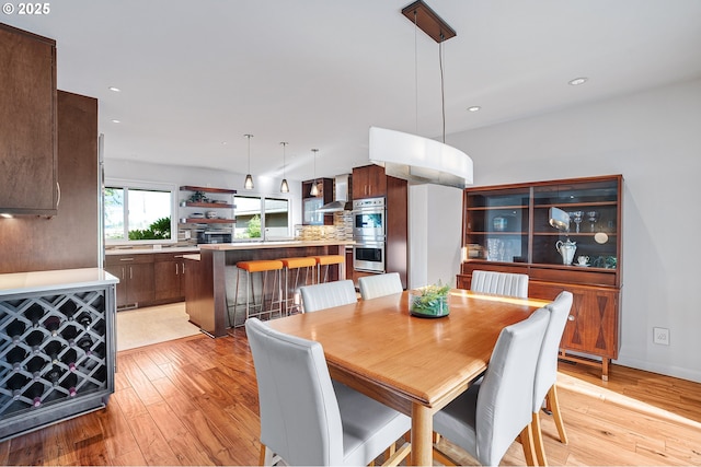 34926 SW Johnson School Rd, Cornelius, OR 97113 - dining area featuring light wood-style floors and recessed lighting