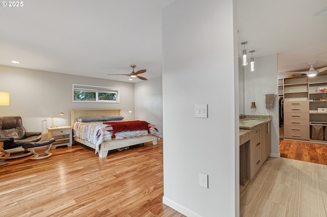 34926 SW Johnson School Rd, Cornelius, OR 97113 - bedroom featuring light wood-type flooring and recessed lighting