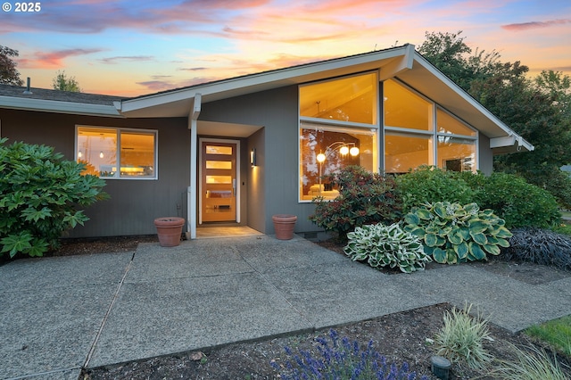 34926 SW Johnson School Rd, Cornelius, OR 97113 - view of exterior entry at dusk