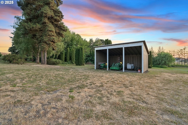 34926 SW Johnson School Rd, Cornelius, OR 97113 - view of grassy yard featuring an outbuilding
