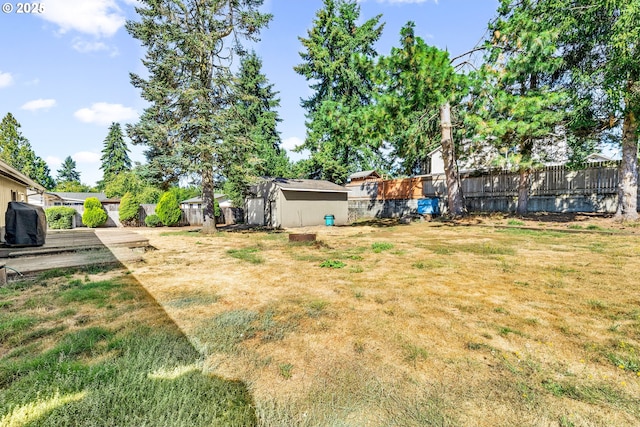 9304 NE 96th St, Vancouver, WA 98662 - fenced backyard featuring a storage shed