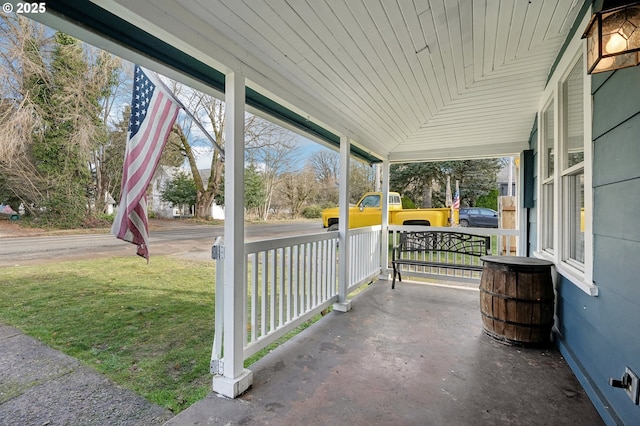 view of patio with covered porch