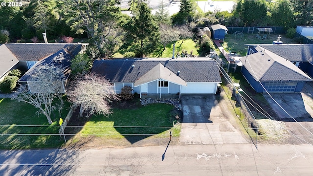 birds eye view of property