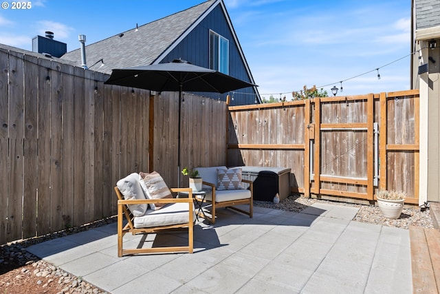 13527 SW Ashbury Ln, Portland, OR 97223 - view of patio / terrace with a gate