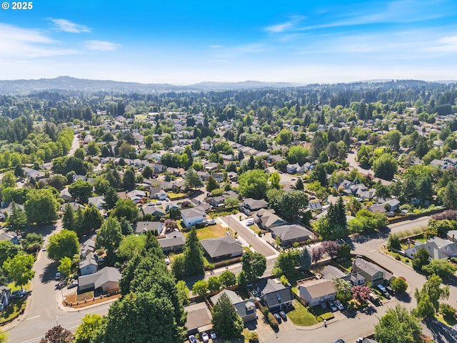 13527 SW Ashbury Ln, Portland, OR 97223 - aerial view of residential area with mountains