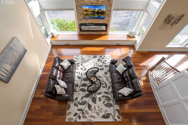 4018 NW Riggs Dr, Portland, OR 97229 - interior details featuring baseboards and wood finished floors