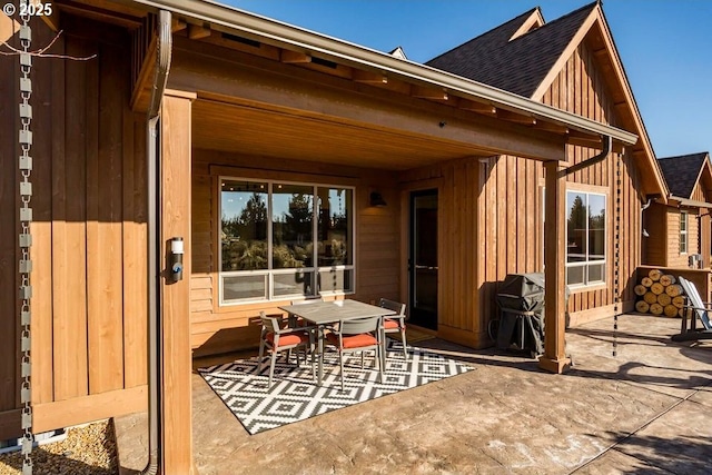 rear view of property with a patio