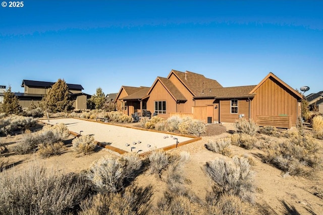 view of rear view of property