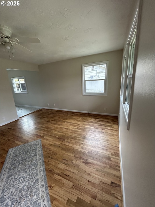 9804 NE 2nd St, Vancouver, WA 98664 - spare room featuring baseboards, wood finished floors, and ceiling fan